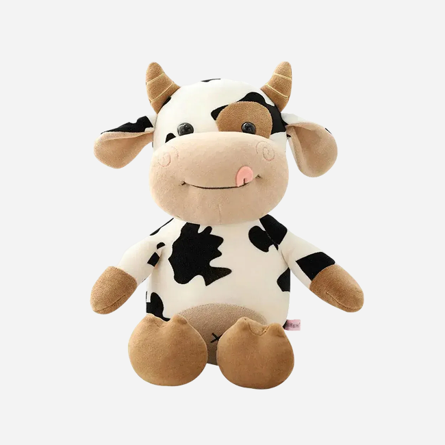 Cow Soft Toy 30 CM for Kids, Cute Farm Animal Plush Companion for Playtime, Cuddles, Nursery Decor and Gifting