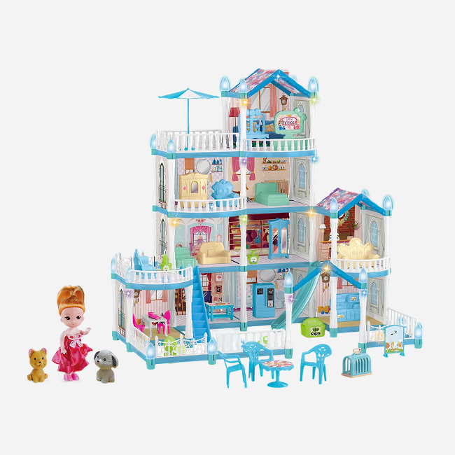 Fashion House Play Set for Girls | Creative Fashion Designer Studio with Dress-Up Accessories, Styling Fun, Storytelling & Imaginative Role Play (Age 4+) - 556-43A