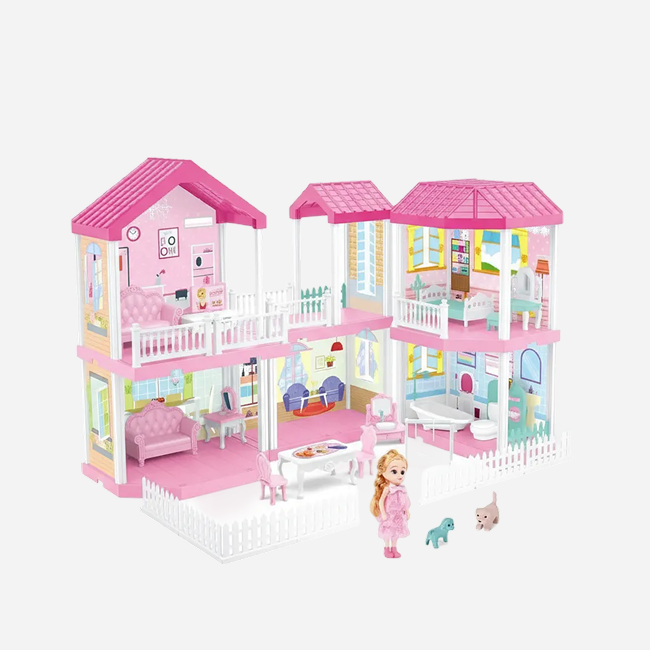 Royal Doll House for Kids | Premium Multi-Room Princess Palace Play Set for Pretend Play, Storytelling, Social Interaction & Creative Fun (Age 3+)