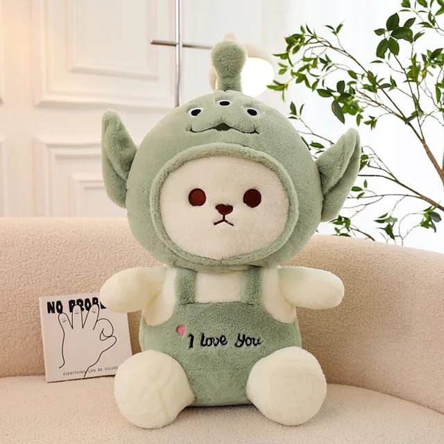 Cap Baby Bear Soft Toy 30 CM for Kids | Cute Plush Teddy in Pink Hooded Outfit for Cuddles, Playtime, Room Decor & Gifting