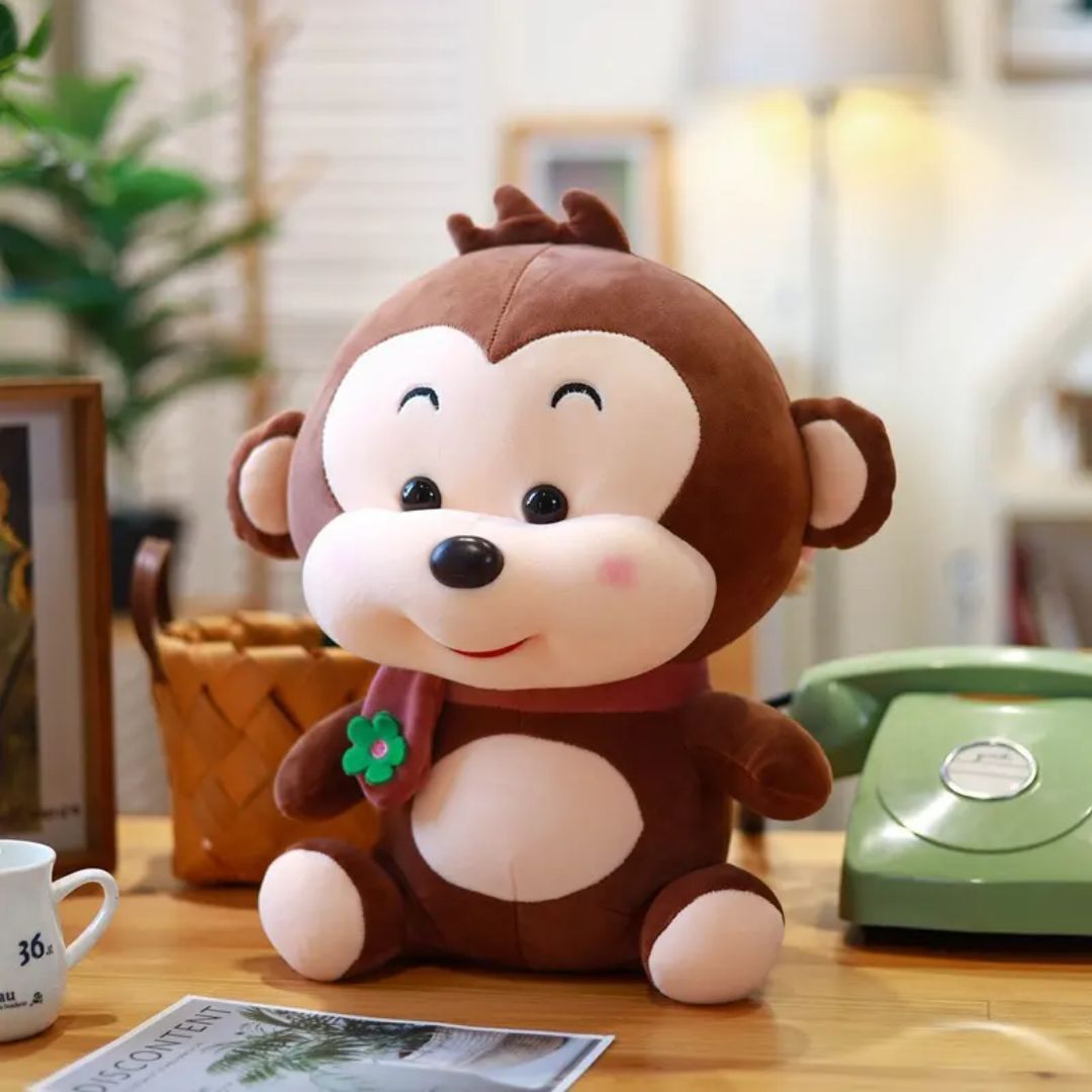 Monkey Soft Toy 28 CM for Kids, Cute Cuddly Plush Animal Companion for Playtime, Bedtime, Gifting and Room Decor
