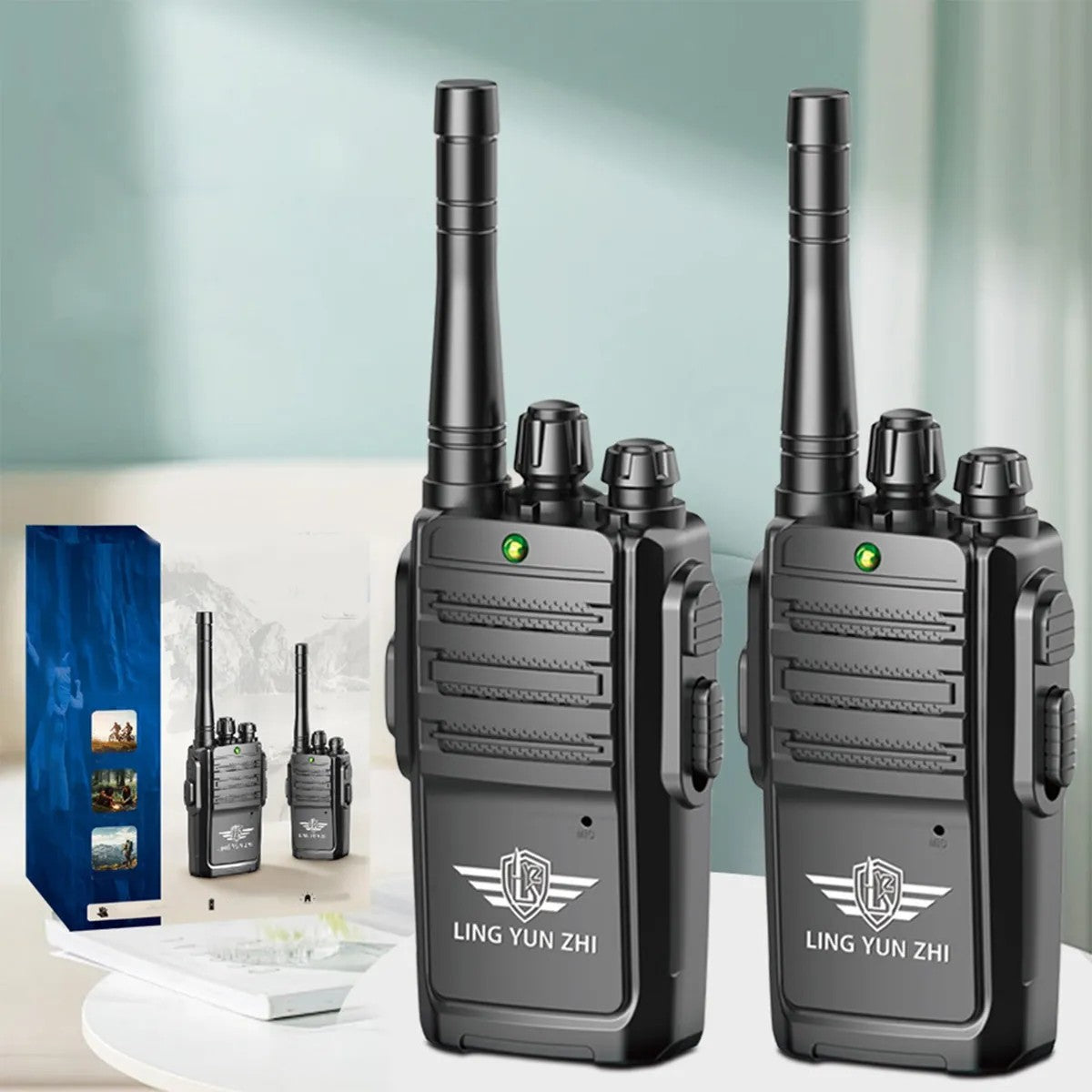 200 Meters Walkie Talkie Set for Kids & Outdoor Adventures | 2PCS Long Range Intercom Radios