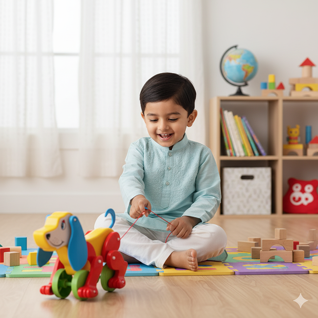 Pull ALong Daisy Dog