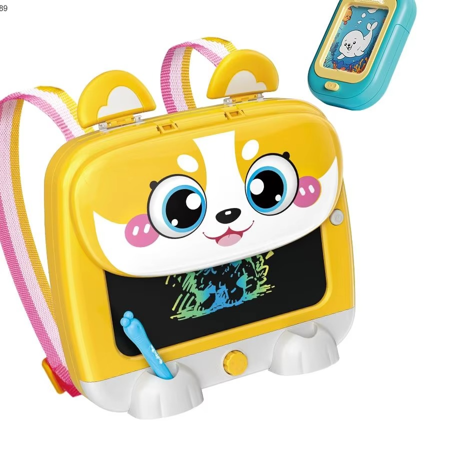Brilliant Children's Portable LCD Drawing Board Educational Painting Toy Kits With Backpack & Storage for Kids - 899-182Y.
