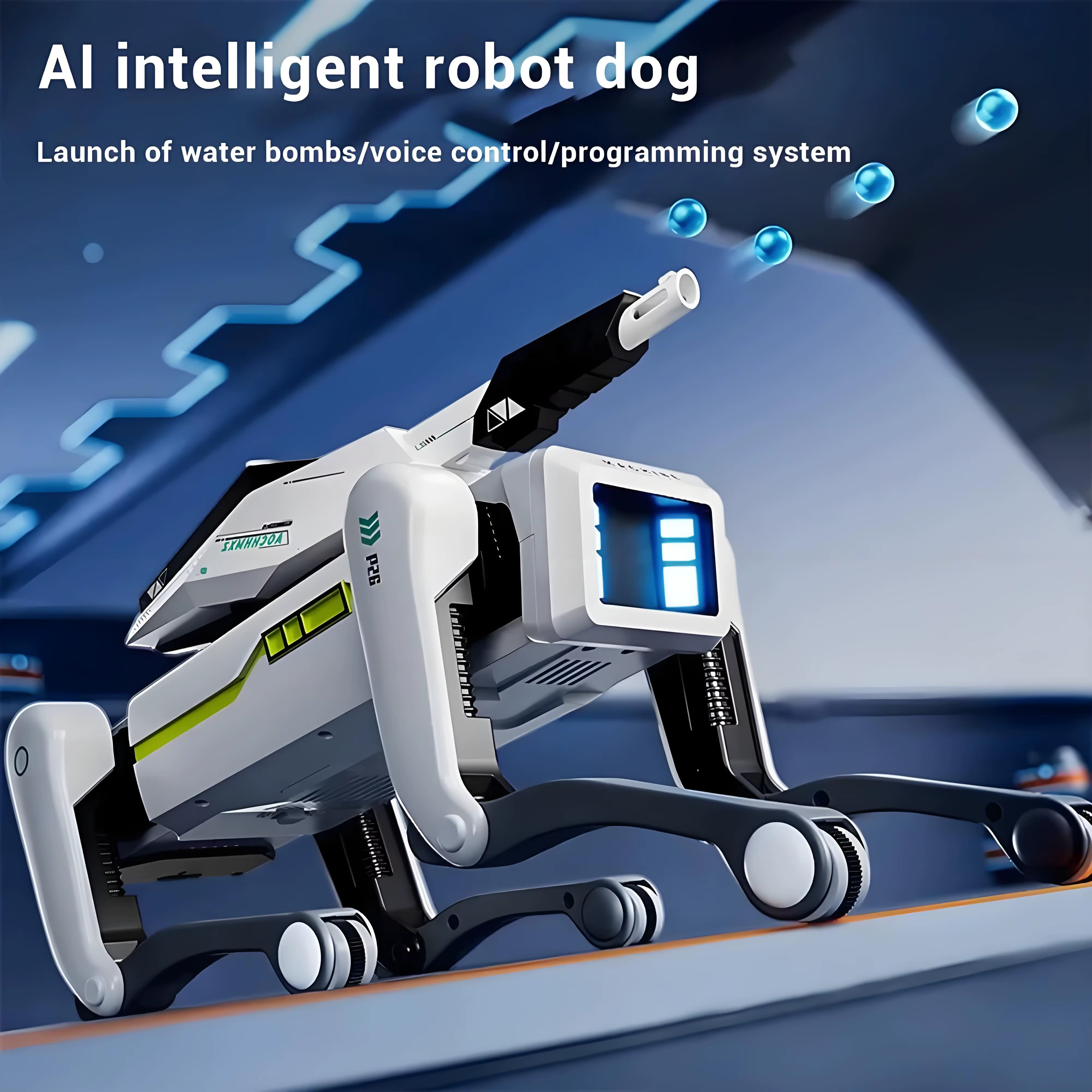AI Gesture-Control Dancing Robot Dog with Music Synchronization, Programmable Action Sequences & LED Expression Display | Intelligent Interactive Companion for Kids