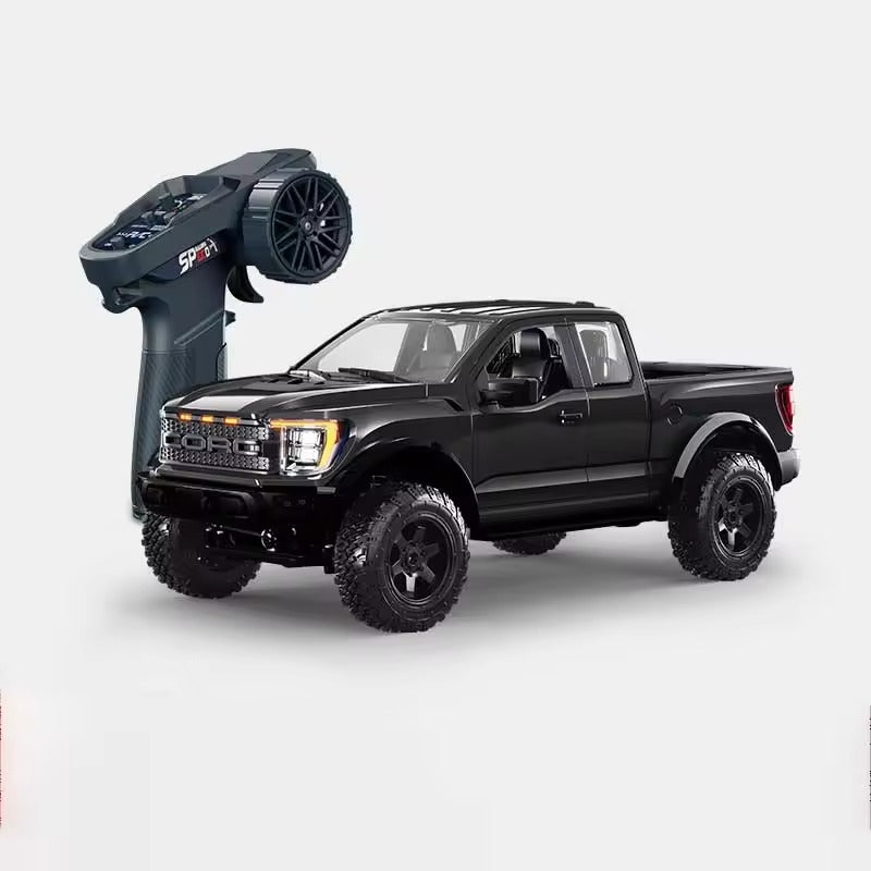 Hstar F150 - R12-01 1:12 4WD RC Rock Crawler Pickup Truck Two-Speed Off-Road Remote Control Car with LED Lights, 2.4GHz Full Proportional Control, 7.4V Rechargeable Battery, All Terrain Performance