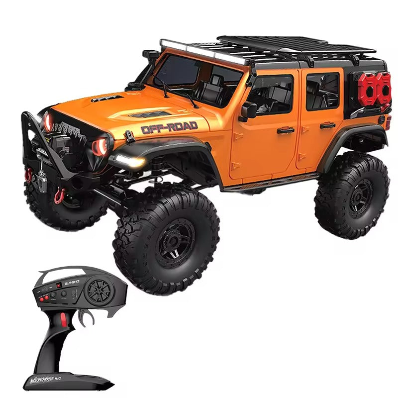 HB Toys R1012 - 1:10 4WD RC Rock Crawler Truck | Full Proportional Off-Road Climbing Car with 550 Motor, 2.4GHz Remote, LED Lights