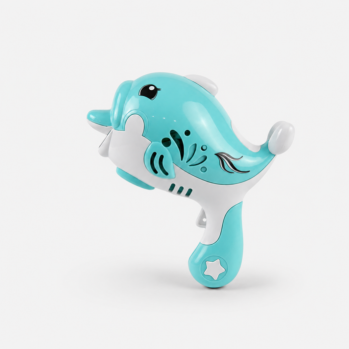 Dolphin Bubble Gun Toy for Kids | Manual Bubble Blaster for Outdoor Play, Parties & Summer Fun