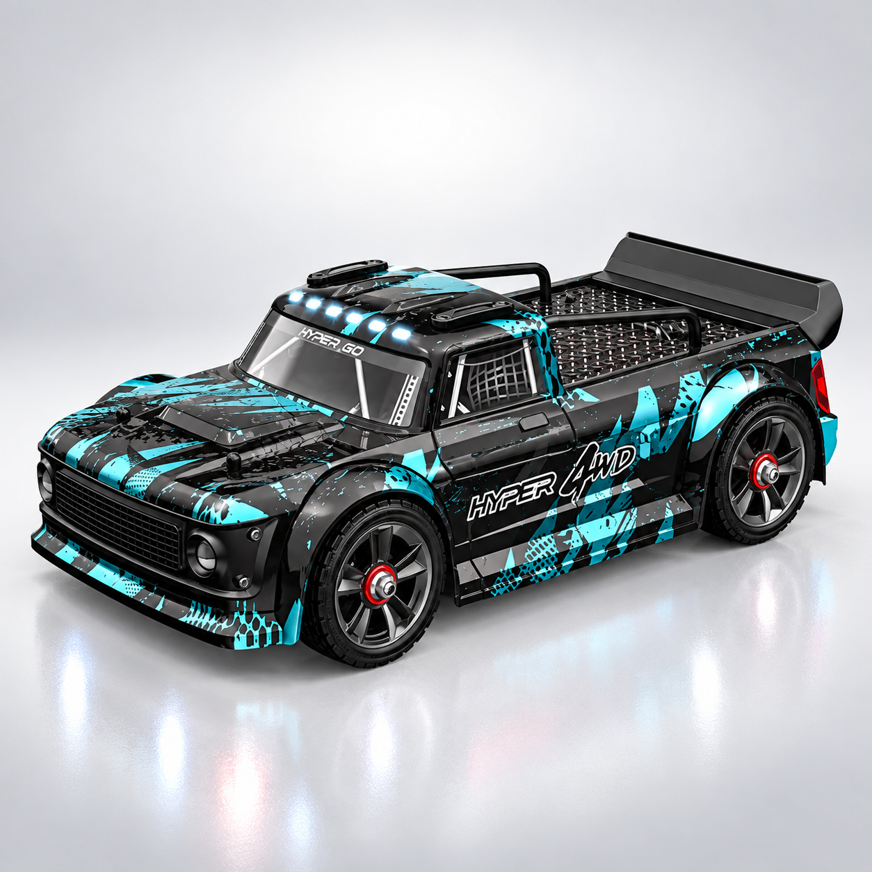 MJX Hyper Go 14301 - 1:14 4WD Brushless RC Rally Drift Car with Gyro Stabilization, Dual Tires & 55km/h Performance
