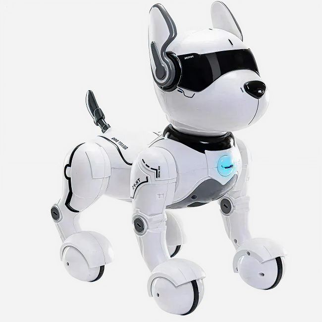 Interactive Voice Mimic Robot Dog Toy Electronic Pet Imitates 12 Animal Sounds Movements Smart Walking Robot Toy for Kids