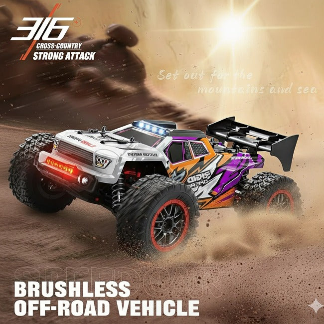 ZLL Beast SG316 PRO - 1:16 4WD High-Speed RC Off-Road Truck - 2.4GHz Full Proportional Remote Control Racing Car with LED Lights