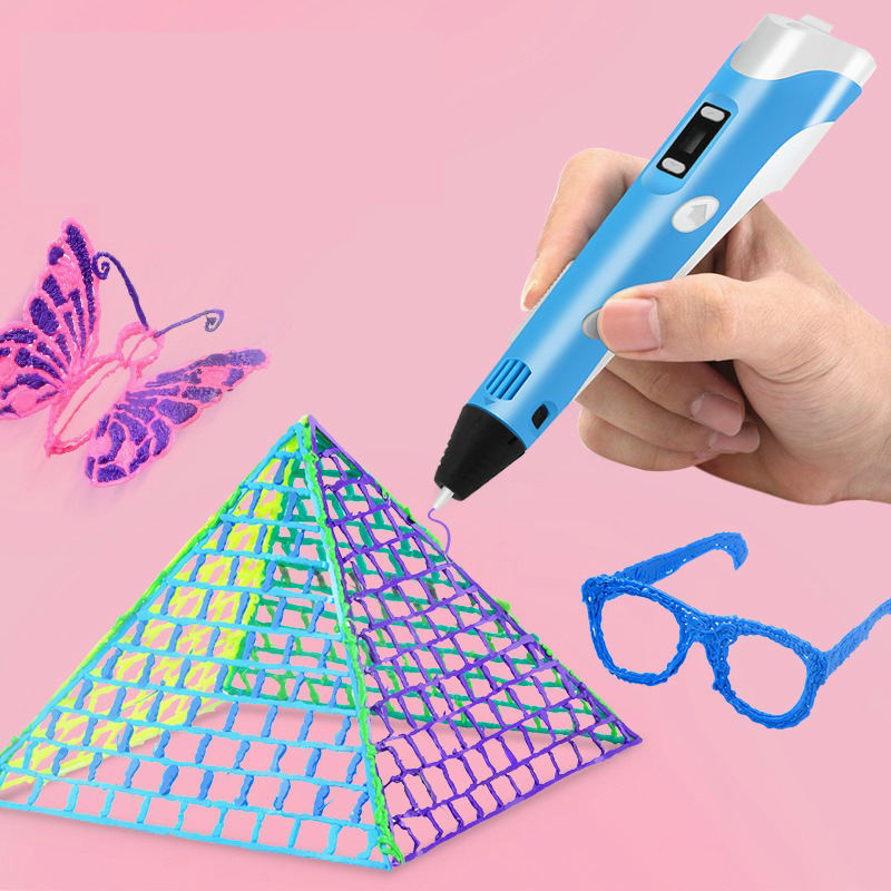 3D PEN-2 Professional 3D Printing Pen with LCD Display, PLA/ABS Filament Support, Adjustable Temperature & Speed, 3D Drawing Pen Kit for Kids, Students, Artists & DIY Crafts