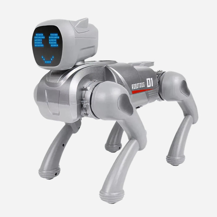 Interactive Smart Robot Dog Toy for Kids | Remote Control Electronic Pet with LED Face, Music, Walking Actions & Sound Effects