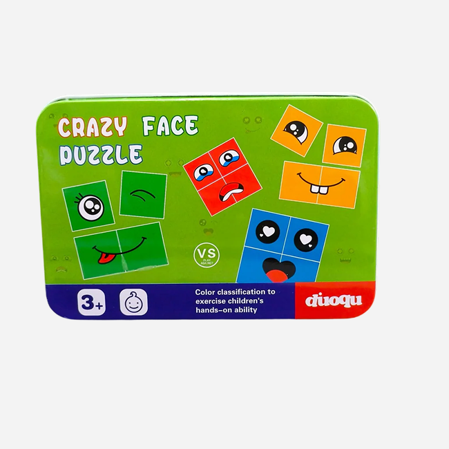 Emoji Crazy Face Puzzle Game for Kids | Fun Expression Matching Board Game for Brain Development, Family Play & Learning - 9115