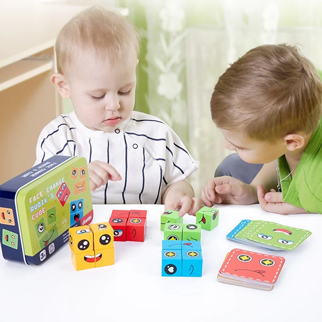 Emoji Crazy Face Puzzle Game for Kids | Fun Expression Matching Board Game for Brain Development, Family Play & Learning - 9115