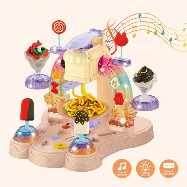 Ice Cream Play Set for Kids | Pretend Play Dessert Shop Toy with Ice Cream Accessories, Role Play & Creative Fun - 9904A