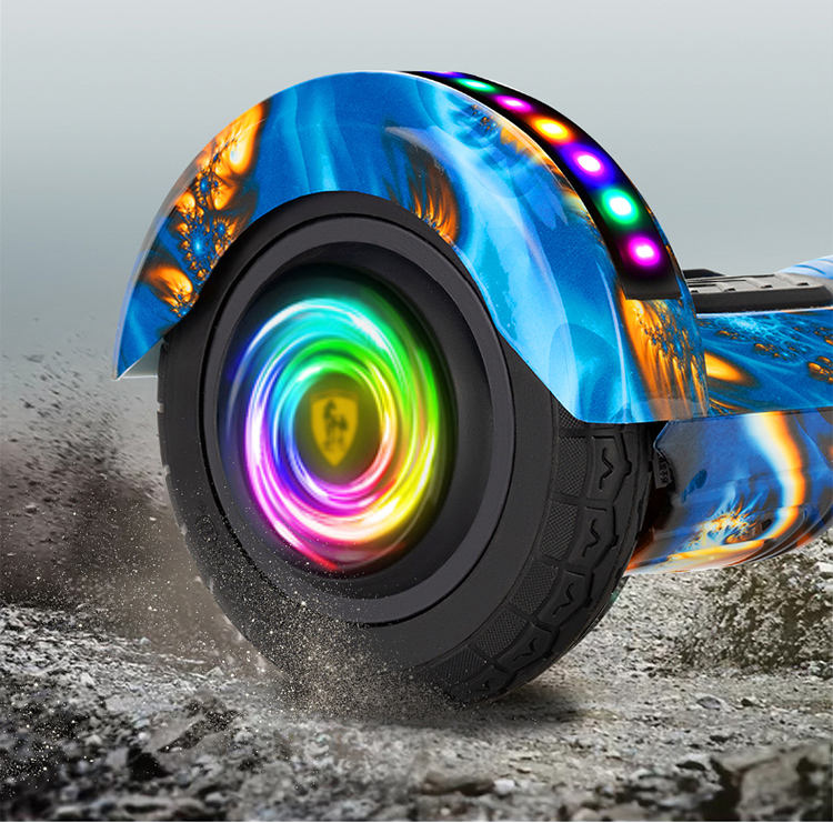 Smart 6.5 Inch Hoverboard Metal Wheel Electric Balance Scooter Ride-On for Kids & Adults