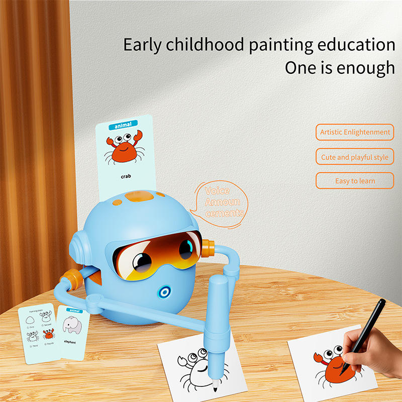 Smart Drawing Robot Toy for Kids | Interactive Educational Writing & Sketch Learning Machine with Activity Cards and Creative Play