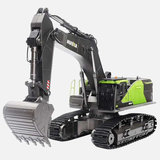 Huina 1593 - 1:14 RC Excavator | 2.4GHz 22CH Semi-Alloy Full Function Construction Digger with Realistic Lights & Sound