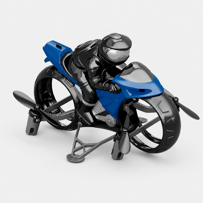 AF903 2-in-1 RC Flying Motorcycle Toy | 2.4GHz Land & Air Quadcopter with 360° Flips, LED Lights & Rechargeable Battery