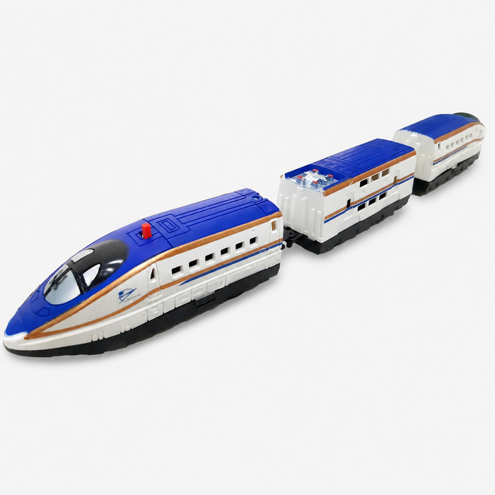 Ultra High-Speed Railroad Train Set for Kids | Battery Operated Electric Bullet Train with 3 Coaches, Railway Tracks & Easy Track Assembly | Age 3+