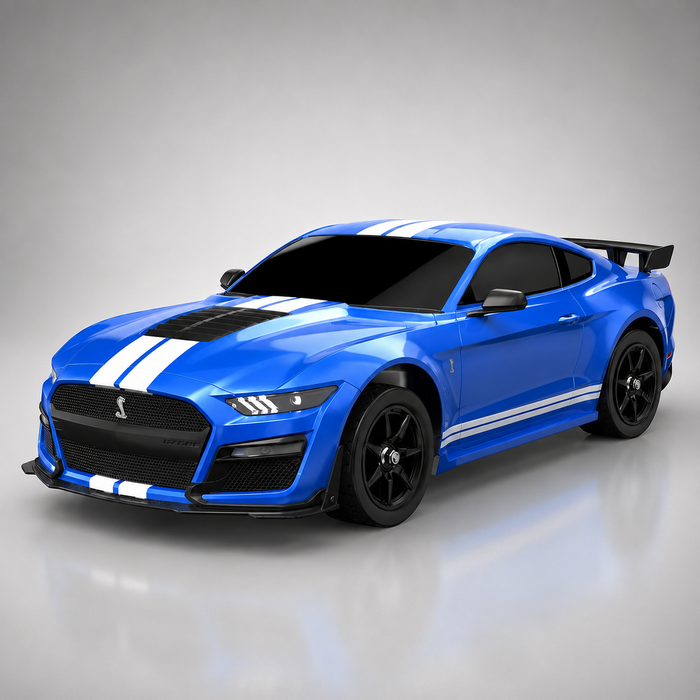 MJX Hyper Go 10306 - 1:10 Ford Mustang Shelby GT500 RC Car, 4WD Sensored Brushless Motor, 2.4GHz Proportional Control, 70km/h High-Speed Drift & Rally Car, 2S Battery Included, Upgradable to 3S