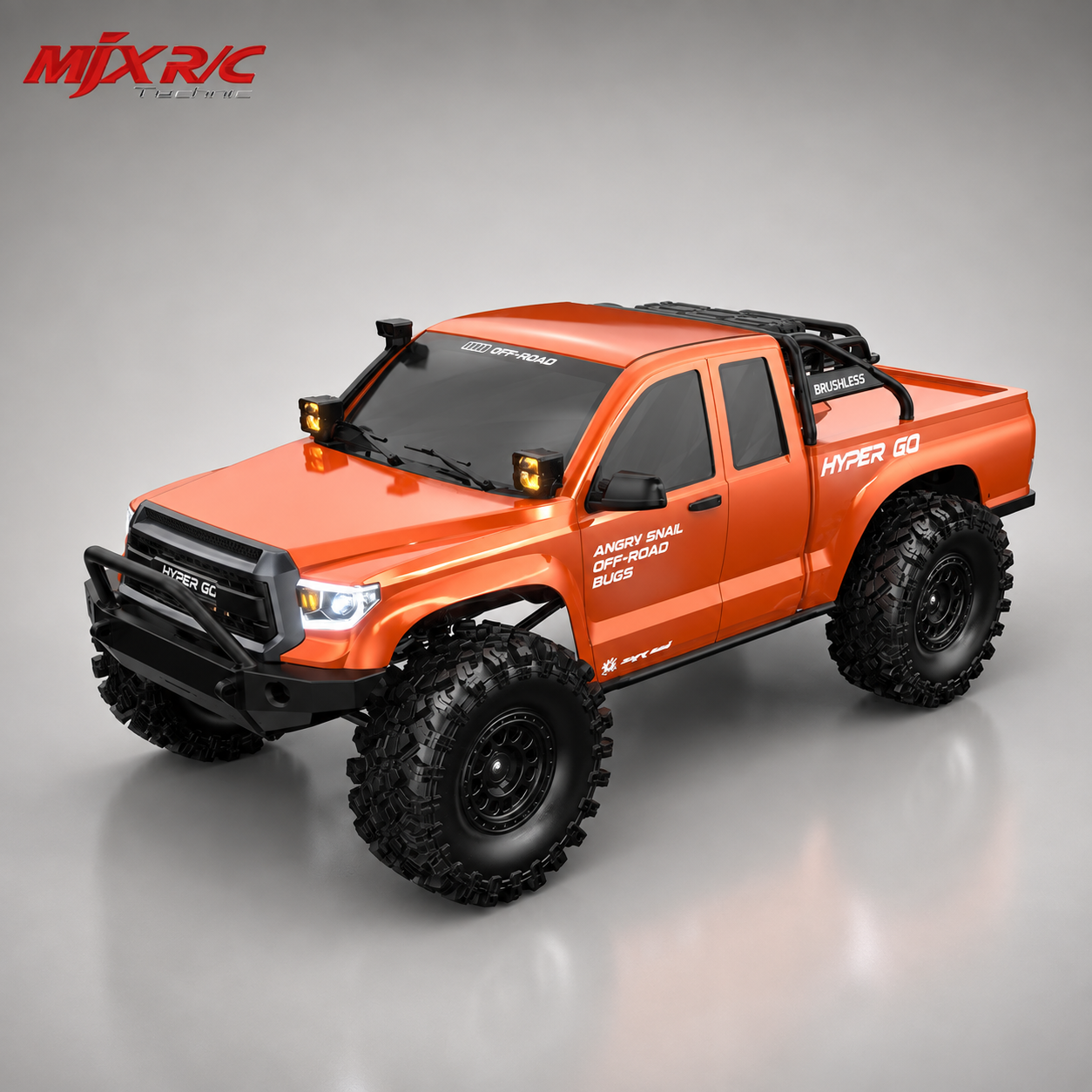 MJX Hyper Go H8E ALLROCK - 1:8 Scale 4WD Brushless RC Rock Crawler Truck with 3S 11.1V 5000mAh LiPo Battery, 2-Speed Metal Transmission, Dual Diff Locks, 8CH Radio, 35KG Servo & Oil Shocks for Kids & Adults