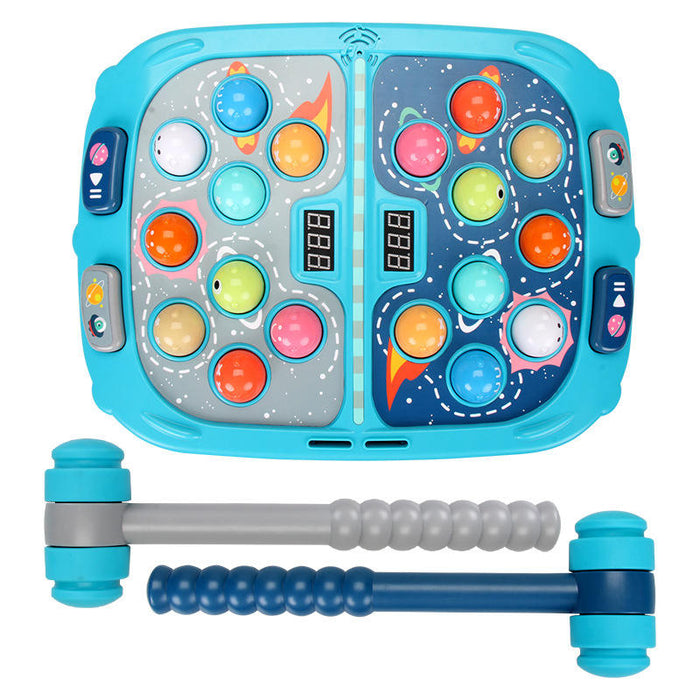Coin Operated Whack a Mole Games PK Mode 2 Hammer For Children Double Interactive Educational Toys With Sound And Light