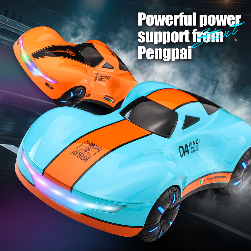 Da Vinci Meteor Supercar Remote Control Car, 1:16 Scale 2.4GHz RC Racing Car with 4WD, 360° Rotation, Double Spray Effect and Rechargeable 3.7V Lithium Battery, Toy for Kids Ages 6+