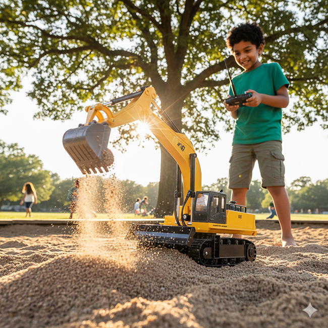 15 Channel 2.4G Remote Control Alloy Track Excavator