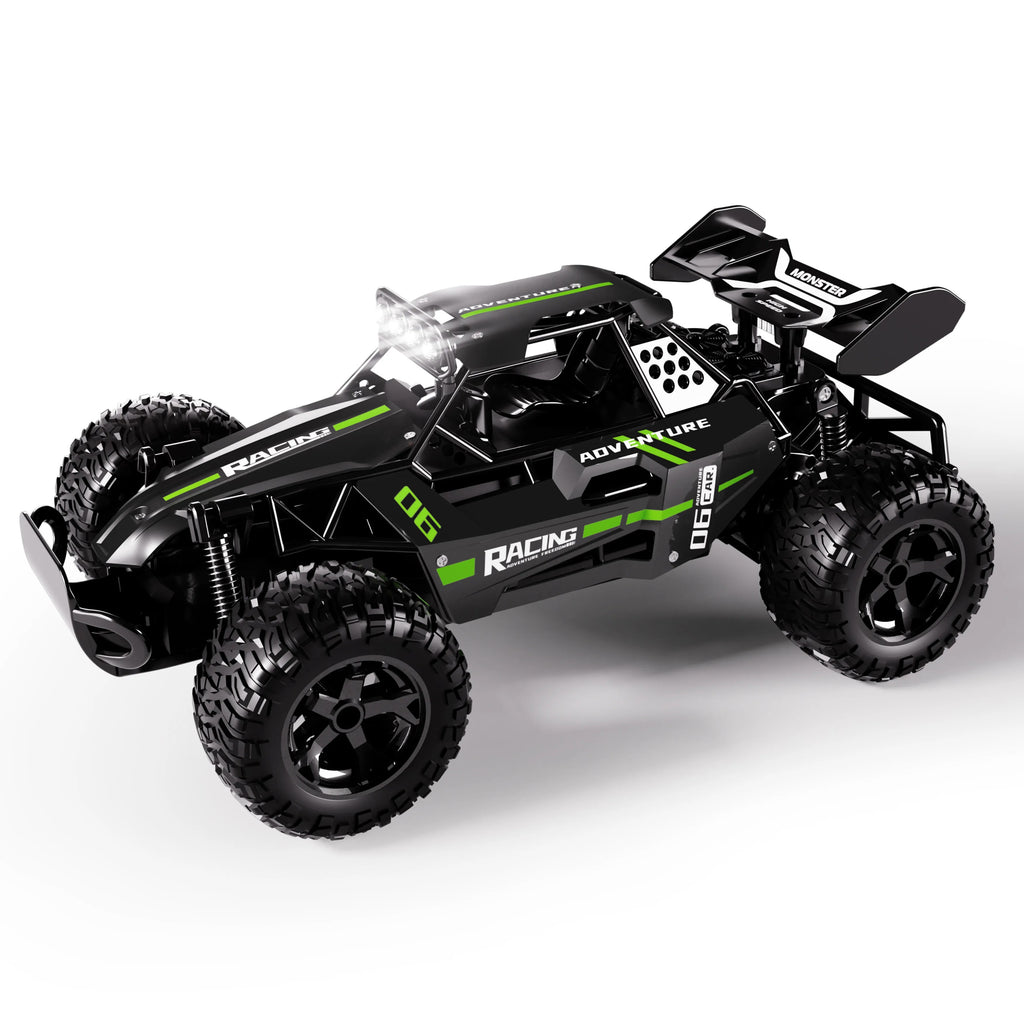 1:12 Scale Alloy RC Truck 2.4GHz High Speed 20km/h Remote Control Car RWD Metal Body Off-Road Vehicle with LED Lights, Durable Suspension, Long Range Racing Toy for Kids & Adults - 3699-057