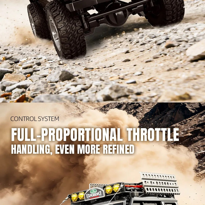 JXC LR1801 - 1:18 RC Rock Crawler | 4WD Dual Speed Off-Road Climbing Truck with 2.4GHz Remote, High Torque & RTR Battery description image 10