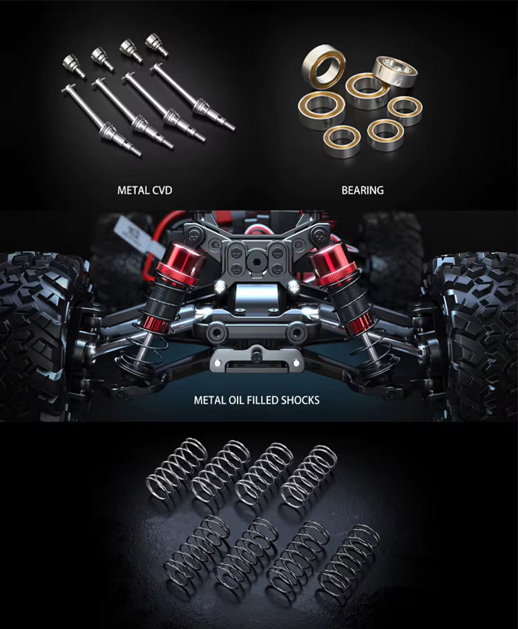 MJX Hyper Go 14209 1/14 4WD High-speed Off-road Brushless RC Truck description image 7