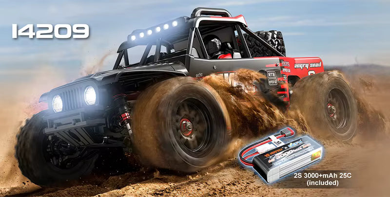 MJX Hyper Go 14209 1/14 4WD High-speed Off-road Brushless RC Truck description image 1