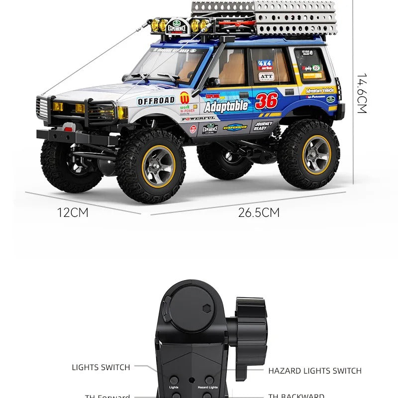 JXC LR1801 - 1:18 RC Rock Crawler | 4WD Dual Speed Off-Road Climbing Truck with 2.4GHz Remote, High Torque & RTR Battery description image 15