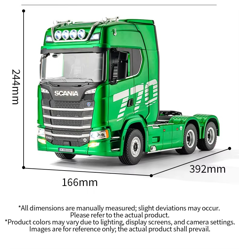 Huina 1501 - Scania 770S 1:18 RC Truck with Low Bed Trailer | 2.4GHz Full Function Heavy Duty Transport Hauler RTR description image 16