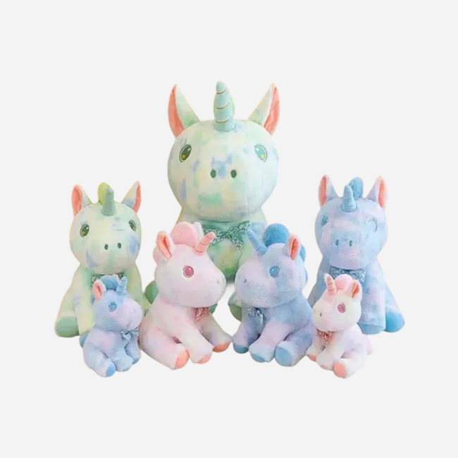 Pastel Rainbow Unicorn Plush Soft Toy 25 CM | Multi-Color Stuffed Unicorn for Kids, Girls & Unicorn Lovers