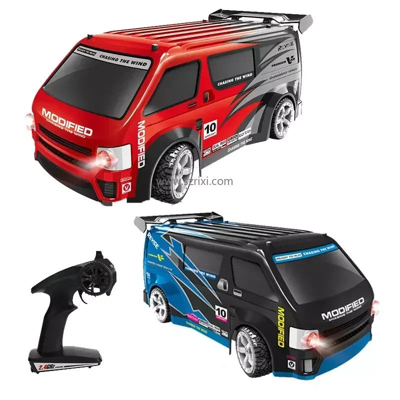 HAOJUN 828E - 1:14 Scale 4WD RC Drift Racing Van for Kids & Adults | 2.4GHz Remote Control Car with Drift Wheels, Rechargeable Battery, High-Speed Performance & Long-Range Control | Age 6+ description image 1