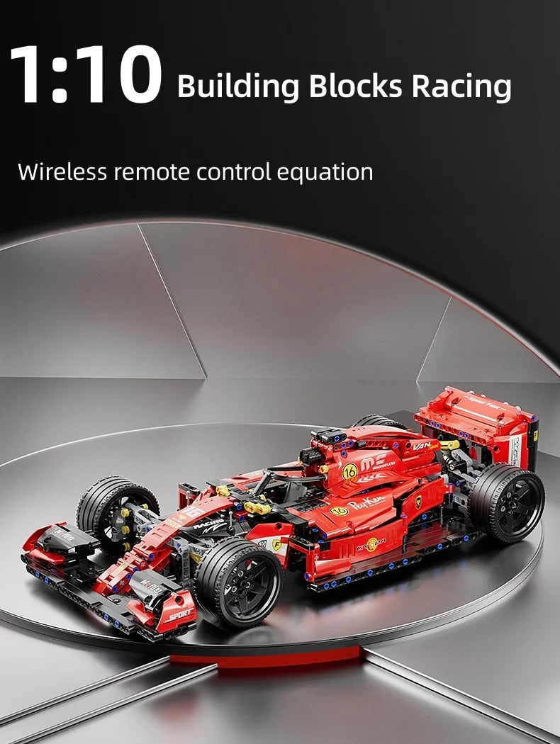 Machine Player 67110 Formula 1 Racing Car Building Blocks Set, 1:10 Scale, 1161-Piece F1 Model Kit, 48cm Large Race Car, ABS Construction Set for Kids & Adult Collectors description image 1