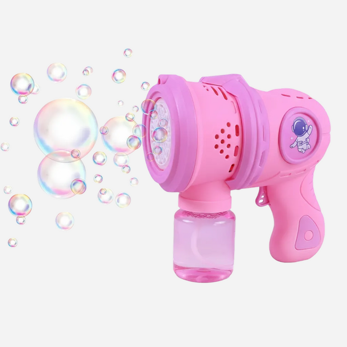Space Bubble Gun Toy for Kids | Manual Bubble Blaster for Outdoor Play, Parties & Summer Fun
