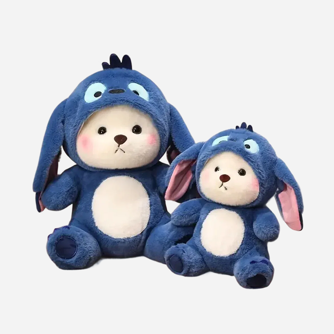 Blue Hoodie Teddy Bear Soft Toy 28 CM for Kids, Cute Cuddly Stuffed Animal Companion for Playtime, Gifting and Room Decor