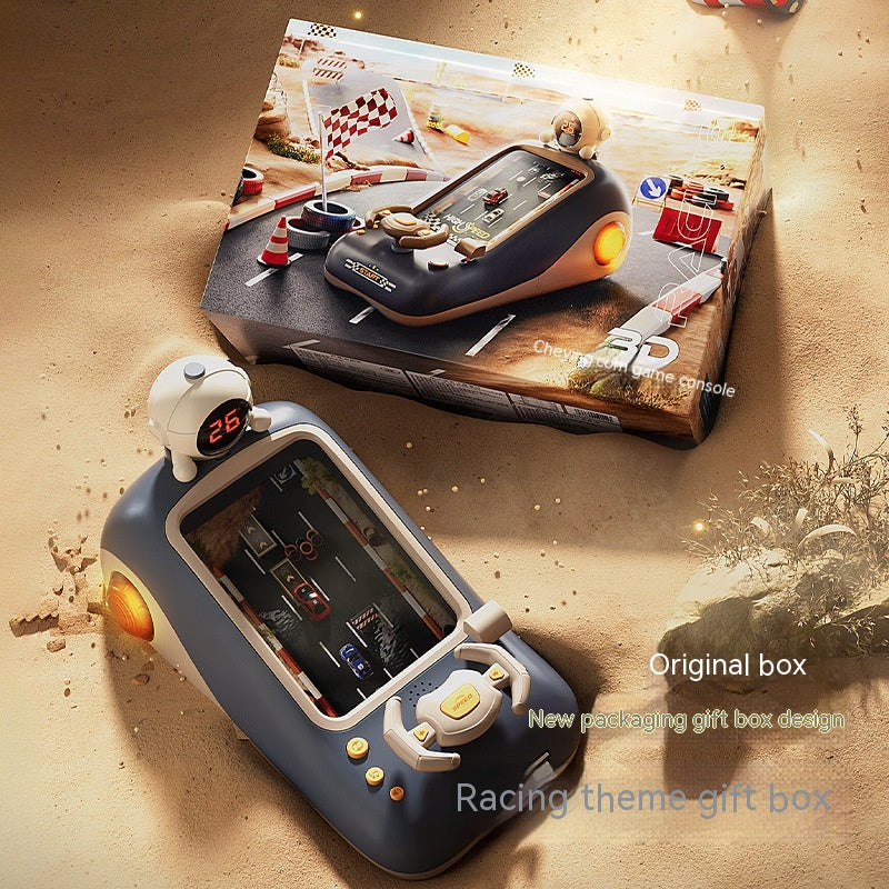 3D Mini Arcade Racing Game Toy Interactive Tabletop Car Racing Challenge Playset for Kids description image 2