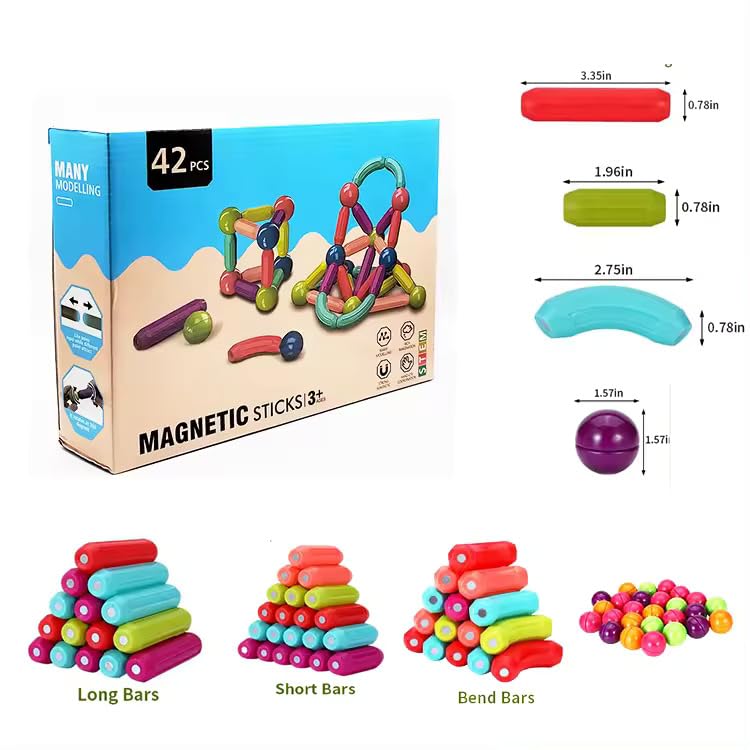 Magnetic Sticks 42 pcs
