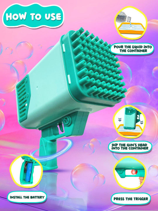 77 Holes Bubble Gun