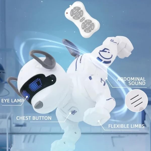 Smart Remote Control Stunt Dog Intelligent Singing Dancing Programmable Rolling Toy