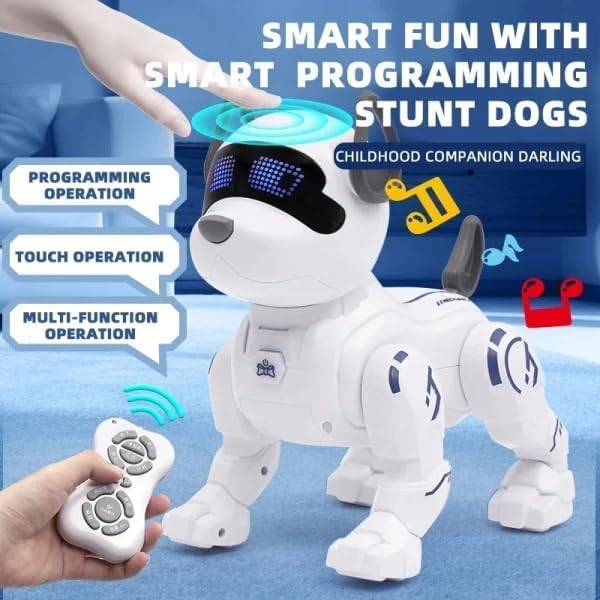 Smart Remote Control Stunt Dog Intelligent Singing Dancing Programmable Rolling Toy