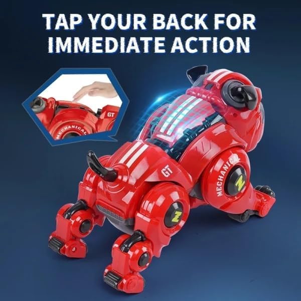 Remote Control Smart Stunt Mechanical Bulldog Toy with Touch Function Touch Control