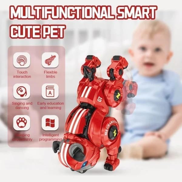 Remote Control Smart Stunt Mechanical Bulldog Toy with Touch Function Touch Control