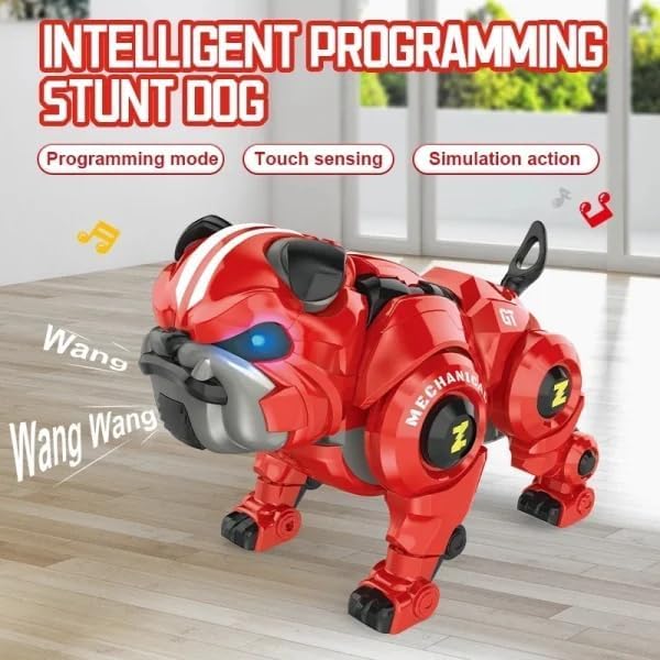 Remote Control Smart Stunt Mechanical Bulldog Toy with Touch Function Touch Control