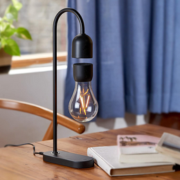 Floating Edison Bulb Lamp | Magnetic Levitating Light with Rotating Anti-Gravity Desk Display secondary